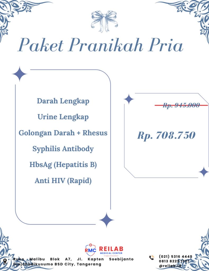 15. Paket Medical Check Up Pranikah Pria